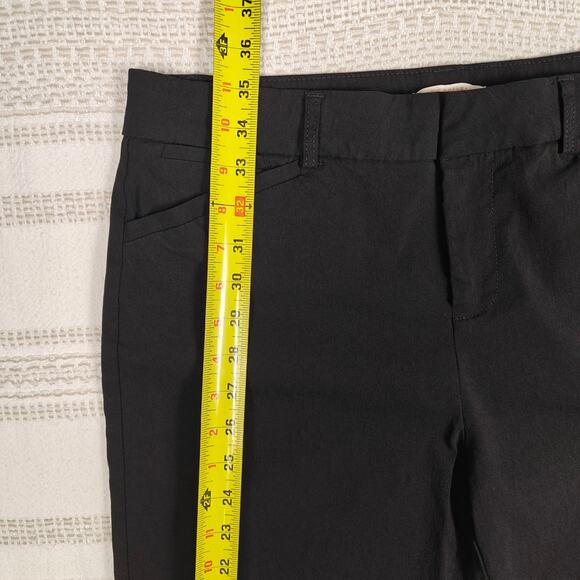 Elite Collection Black Slim Straight Pants Front Pockets Size 13/31 NEW - Picture 4 of 9